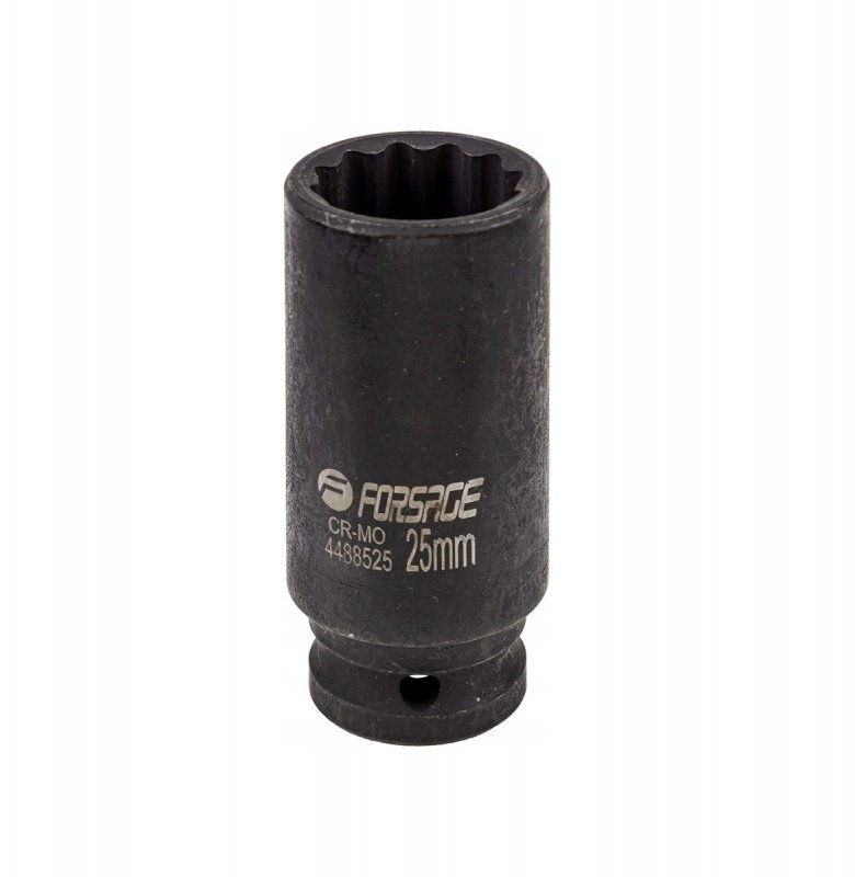 Detail produktu Hlboká rázová hlavica 1/2" 25 mm 12-hranná Forsage FS-54923