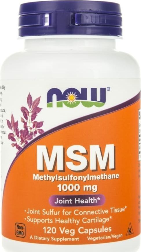 NOW Foods MSM 1000mg, 120 kaps. 1
