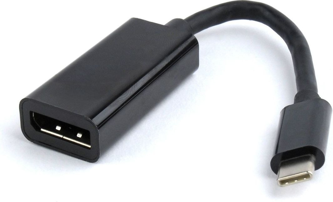 Adapter USB Gembird A-CM-DPF-01 USB-C - DisplayPort Czarny  (A-CM-DPF-01) 1
