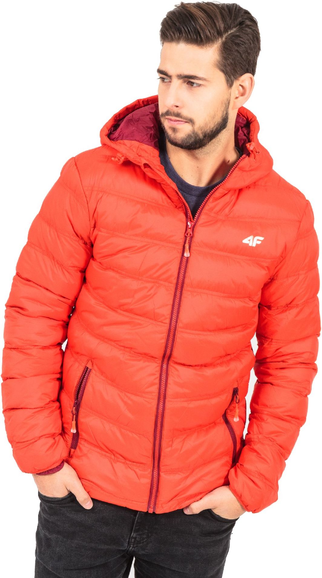 4f kurtka zimowa meska orange 4f kurtka zimowa meska orange