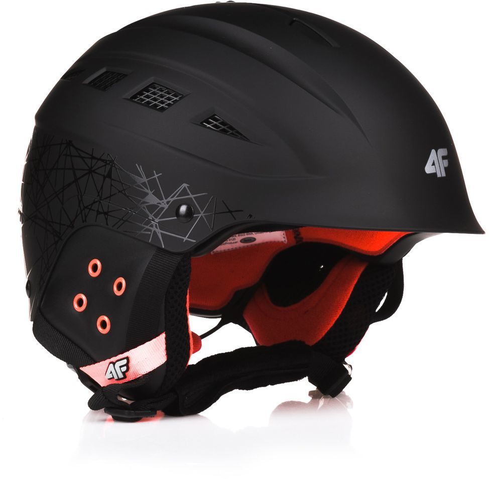 4f Kask damski C4Z16 KSD001 czarno czerwony r. XS w Sklep Dziecięcy kask narciarski 4f xs Zdjęcie na imgED
