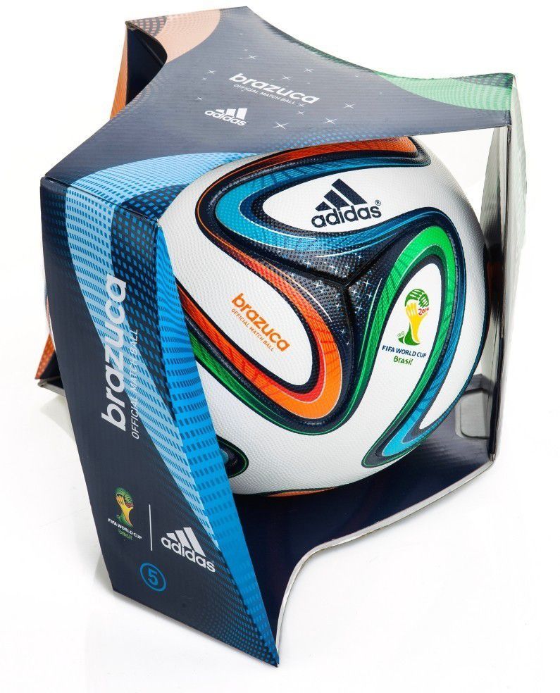 Adidas Piłka nożna World Cup 2014 Brazuca Official Match Ball 5 Adidas uniw  - 4054069665041 
