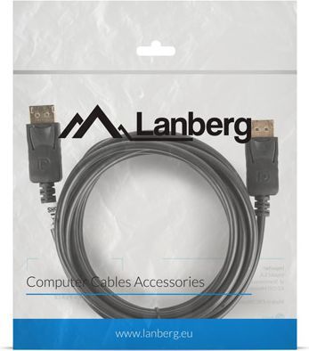 Kabel Lanberg DisplayPort - DisplayPort 3m czarny (CA-DPDP-10CC-0030-BK) 1