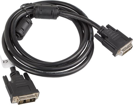 Kabel Lanberg DVI-D - DVI-D 1.8m czarny (CA-DVIS-10CC-0018-BK) 1
