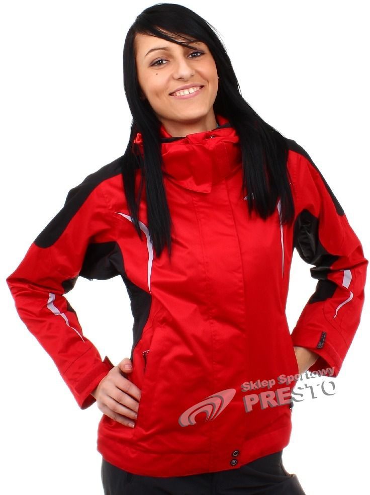 4f Kurtka damska Dore 5000 czerwono czarna r. S w Sklep czerwono czarna kurtka damska 4f