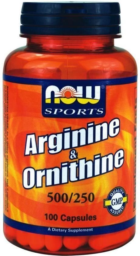  NOW Foods Arginine & Ornithine 100 kapsułek 1