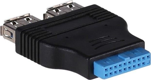 Akyga Adapter 2 x USB 3.0 - 19-pin (AK-CA-58) 1