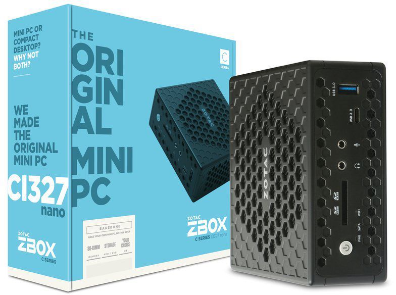 Komputer Zotac Zboc CI327 NANO (ZBOX-CI327NANO-BE-W3B) 1
