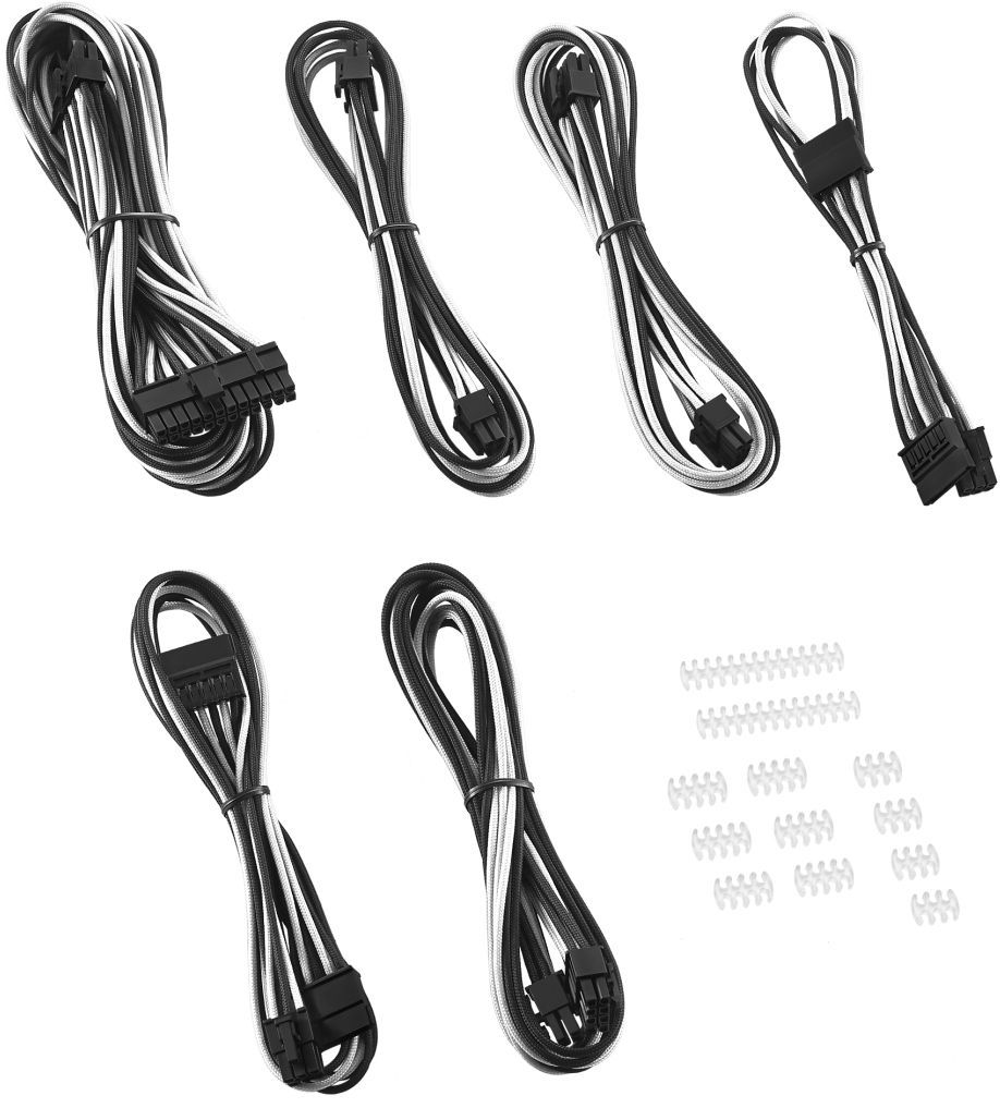 CableMod Zestaw kabli Corsair AXi/HXi/RM, Czarno-biały (CM-CSI-EKIT-KKW-R) 1