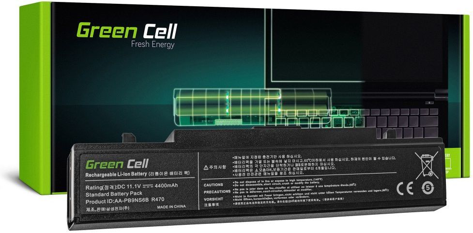 Bateria Green Cell do Samsung RV408 RV409 RV410 RV411 RV415 (SA31) 1