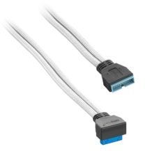 CableMod USB 19 pin - USB 19 pin, 0.5m, Biały (CM-CAB-RIU3-50KW-R) 1