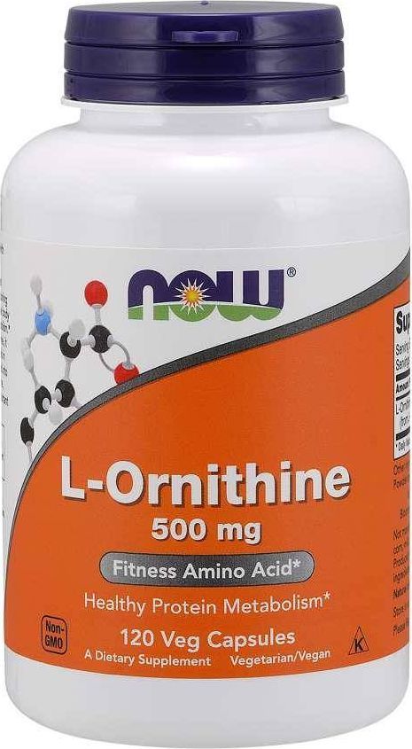 NOW Foods NOW Foods L-Ornithine 500mg 120 kaps. - NOW/408 1