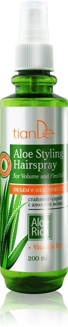Tiande Spray do stylizacji włosów z aloesem Objętość i elastyczność 200 ml 1