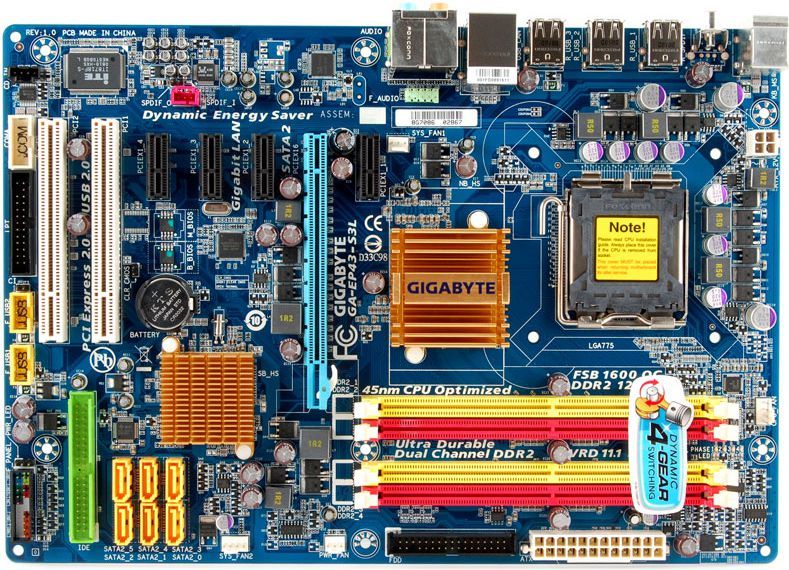 Gigabyte ga ep43 s3l какие процессоры поддерживает