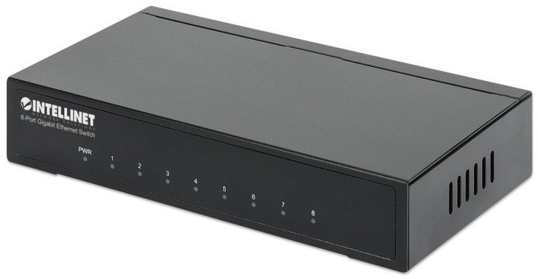 Switch Intellinet Network Solutions Gigabit 8x 10/100/1000 Mbps RJ45 Desktop Metalowy (530347) 1
