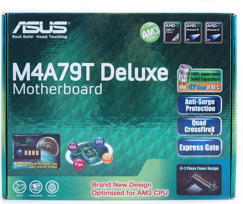 ASUS M4A79T デラックス AM3 DDR3 AMD 790FX Asus M4A79T DELUXE AMD 790FX Socket AM3 (4xPCX/DZW/GLAN/SATA