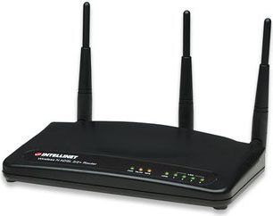 Router Intellinet Network Solutions ADSL2+ switch 4xLAN 10/100 wireless 802.11n Anex A (524360) (Neostrada) 1