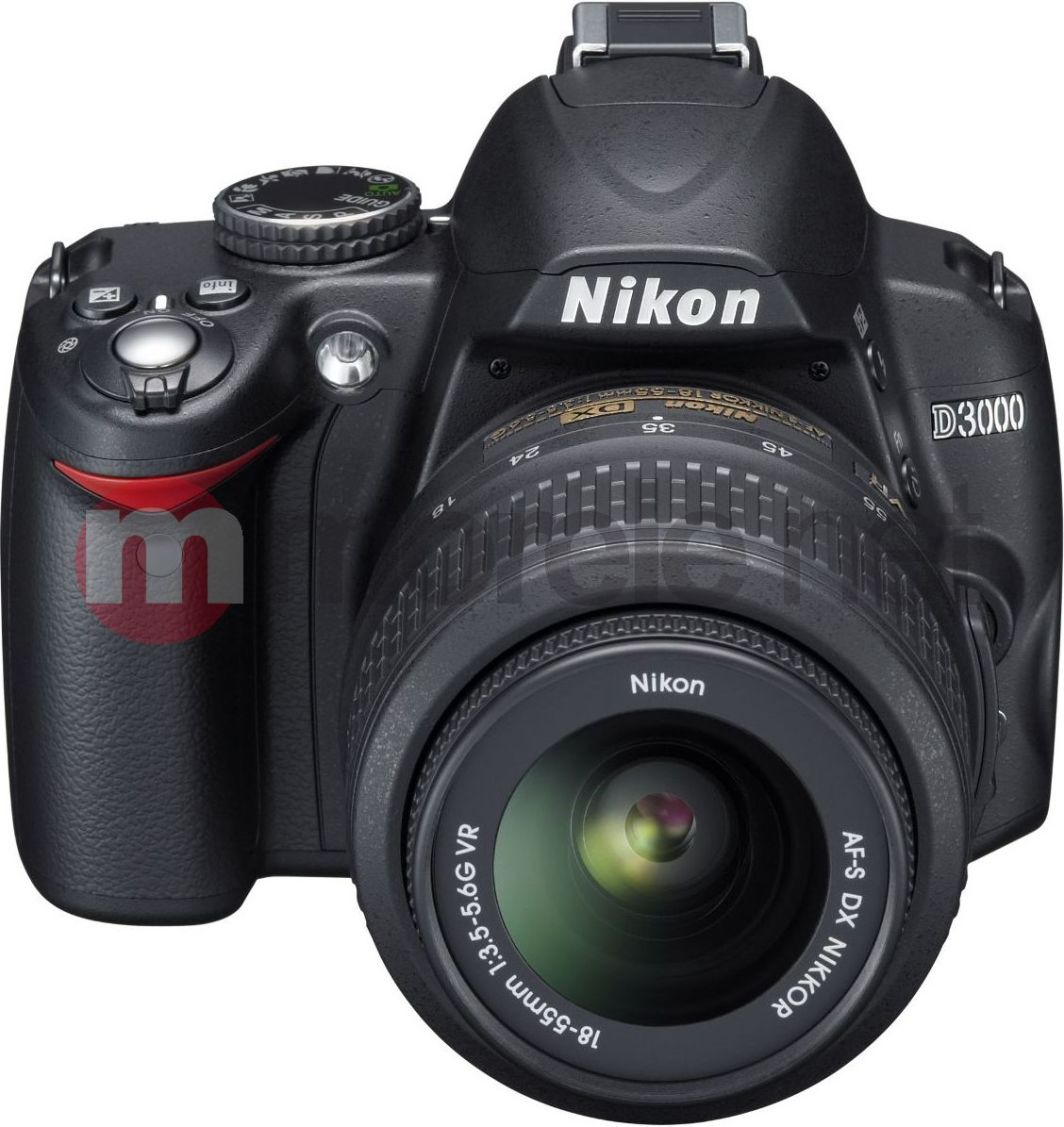 Lustrzanka Nikon D3000 + AF-S DX 18-55mm VR (VBA250K001) 1