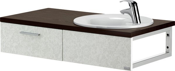 Cersanit Szafka podumywalkowa Flawia 100cm biały + wenge (S527-006) 1