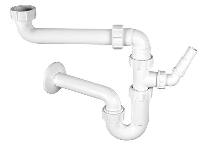 Syfon McAlpine rurowy 5/4" DN32 z przedłużką biały (HC4PF-32SPSW) 1