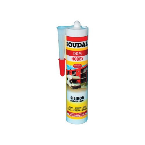 Soudal Silikon uniwersalny 310ml szary 1