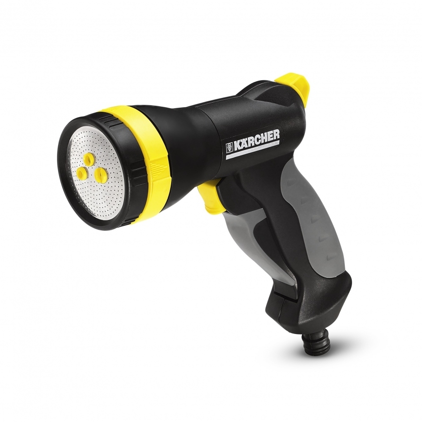 Pistolet Arrosage Métal Kärcher Premium - Robuste Et Maniable - Raccord Enfichable - Jaune/Noir