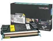 Toner Lexmark C5220YS Yellow Oryginał  (C5220YS) 1
