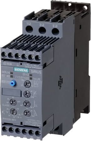 Siemens Softstart 3-fazowy 200-480VAC 25A 11kW/400V Uc=110-230V AC/DC S0 (3RW4026-1BB14)