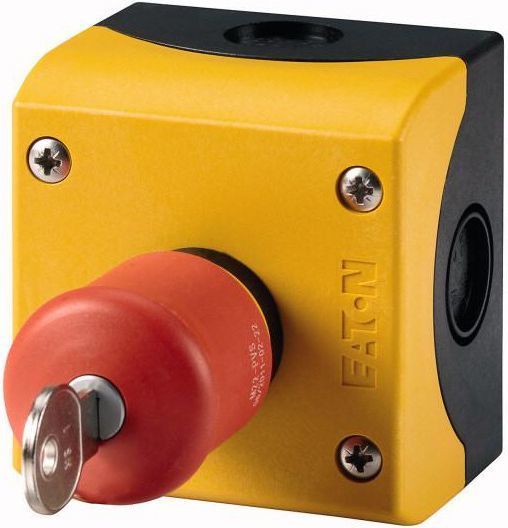 Eaton Kaseta z przyciskiem bezpieczeństwa z kluczem 1Z 1R IP66 M22-PVS/KC11/IY (216523) 1
