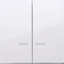 Kontakt-Simon Klawisz podwójny Simon 54 z podświetleniem biały (DKW9L/11) 1