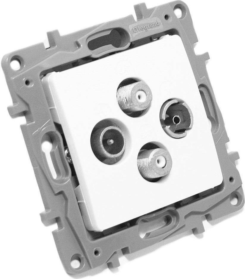 Legrand Gniazdo antenowe NILOE RTV-SAT-SAT końcowe białe (764566) 1