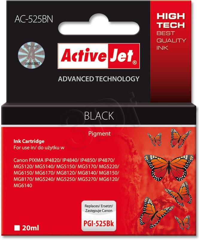 Tusz Activejet tusz AC-525BN / PGI-525Bk (black) 1