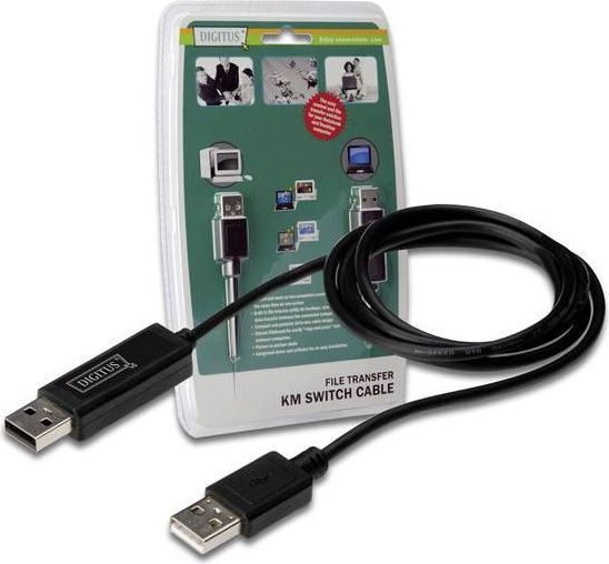 Kabel USB Digitus Kabel do transferu danych PC-PC z KM , PIP, USB 2.0 (DS-16101) 1