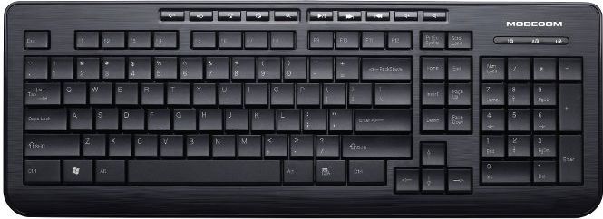 Klawiatura Modecom Przewodowa Czarna  (KMC5005100U) 1