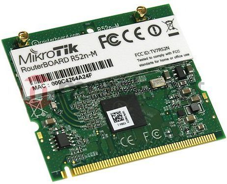 Karta sieciowa MikroTik R52NM karta miniPCI Atheros AR9220 a/g/n (R52NM MMCX) 1