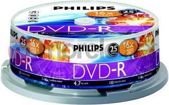  Philips DVD-R 4.7 GB 16x 25 sztuk (DM4S6B25F) 1