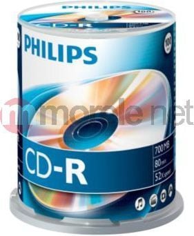  Philips CD-R 700 MB 52x 100 sztuk (CR7D5NB00) 1
