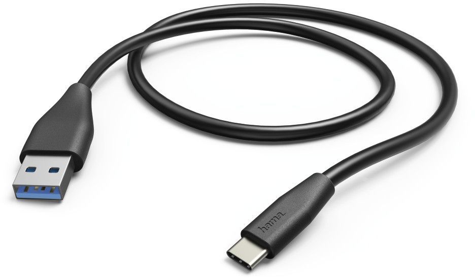 Kabel USB Hama USB-A - USB-C 1.5 m Czarny (001783960000) 1