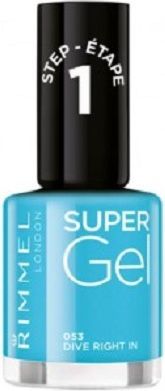 Rimmel  RIMMEL_Super Gel lakier do paznokci 053 Dive Right In 12ml - 30121652 1