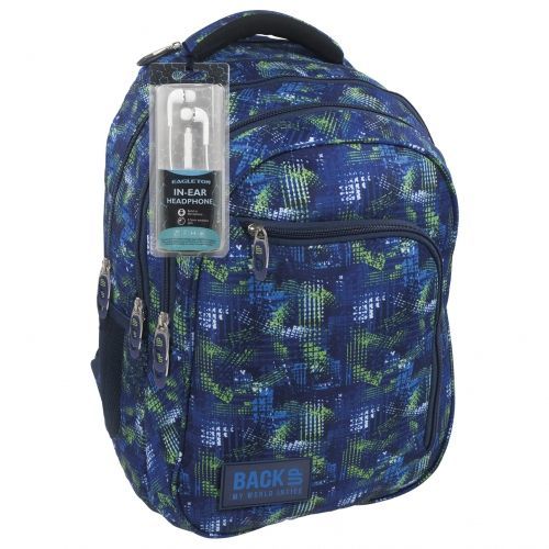 Derform Plecak D30 BackUp granatowo-zielony (PLB1D30) 1