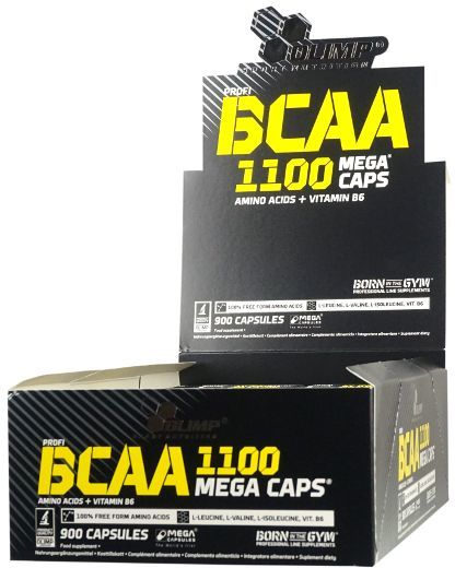 Olimp BCAA Mega Caps®/Mega Capsules® 30 kapsułek (1100mg) - blister 1