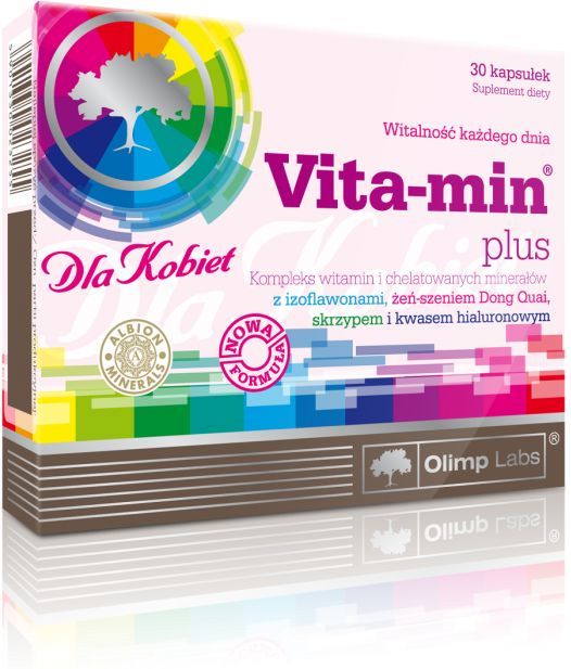 Olimp Vita-Min plus dla kobiet (kwas hialuronowy) 30 kapsułek blistry 1