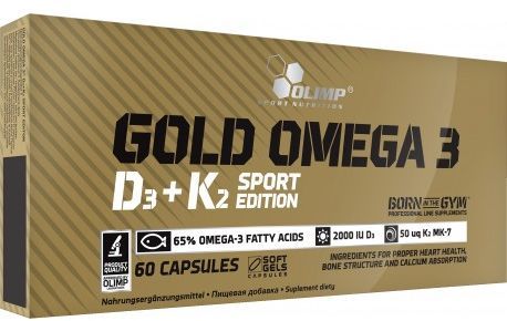 Olimp Gold Omega 3 D3+K2 Sport Edition 60 kaps 1