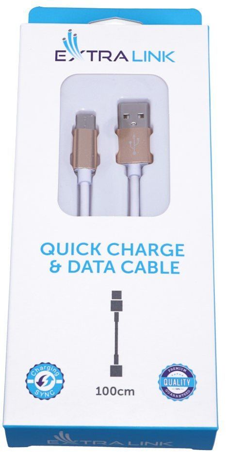 Kabel USB ExtraLink USB-A - 1 m Biały (EX.9496) 1