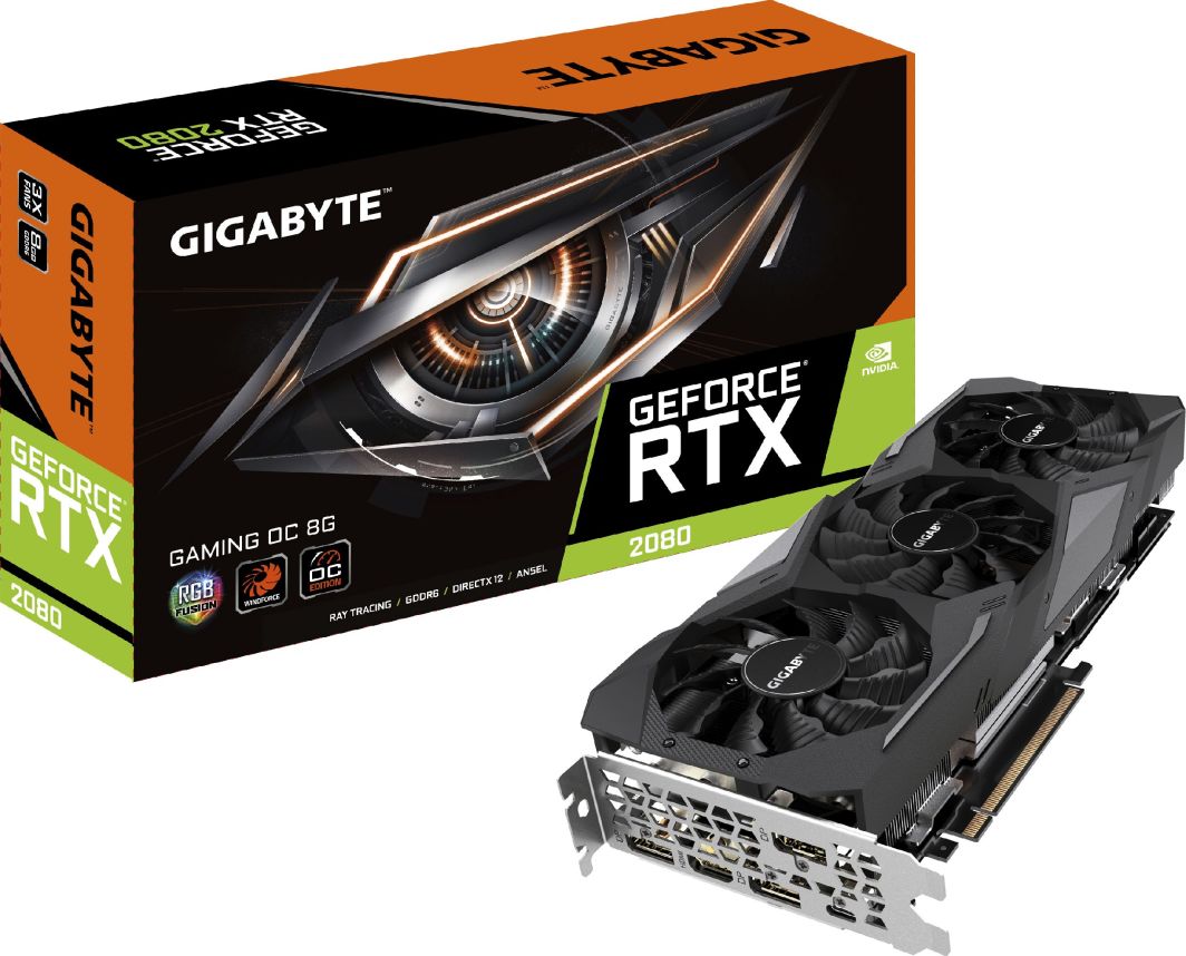 Karta graficzna Gigabyte GeForce RTX 2080 Gaming OC 8GB GDDR6 (256 Bit), HDMI, 3xDP, USB-C, BOX (GV-N2080GAMING OC-8GC) 1