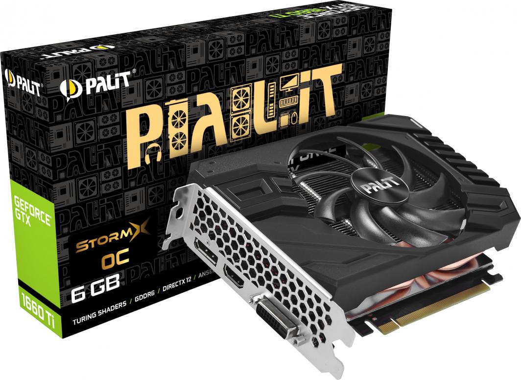 グラフィックボード　GTX1660ti STORMX6G GDDR6 Palit GeForce GTX 1660Ti StormX OC 6GB GDDR6 (NE6166TS18J9
