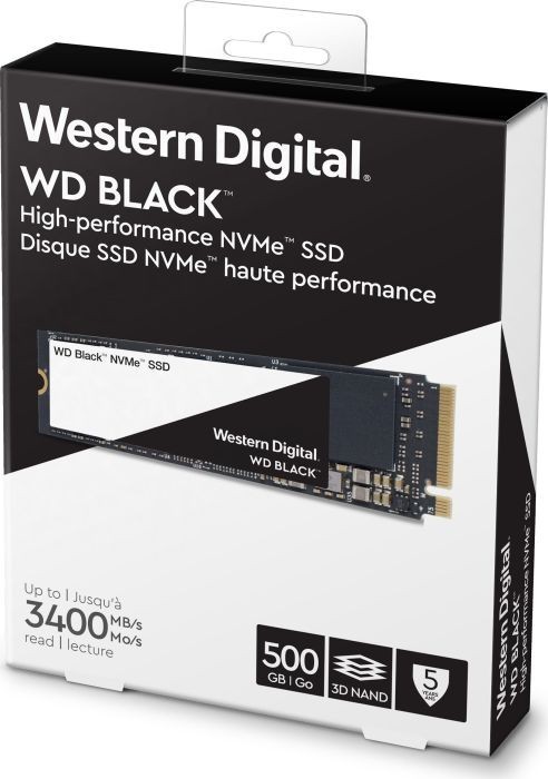 WD Black 500GB 2280 PCI-E x4 Gen3 NVMe (WDS500G2X0C) Dysk