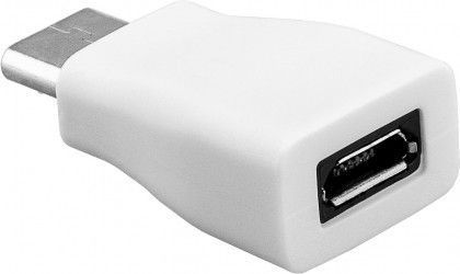 Adapter USB Goobay USB-C - microUSB Biały  (71398) 1