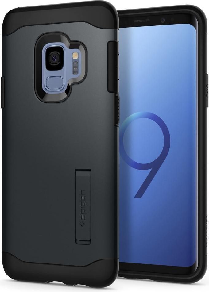 Spigen Etui Slim Armor do Samsung Galaxy S9 Metal Slate 1
