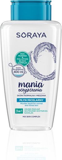 Soraya Mania Oczyszczania Płyn micelarny 3w1 - cera normalna i mieszana 400ml 1